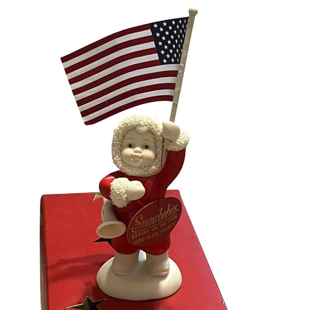 Dept. 56 Snowbabies God Bless America Figurine
